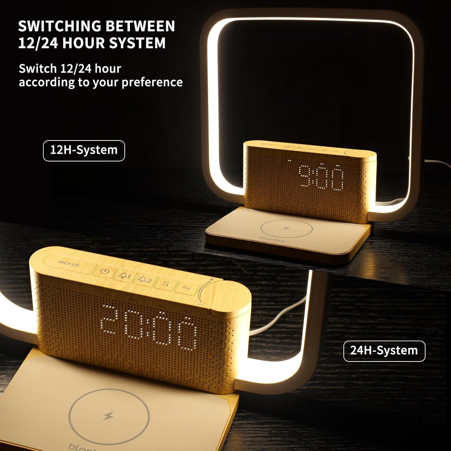 Despertador de Amanecer Blonbar AJ310 con Luz Táctil