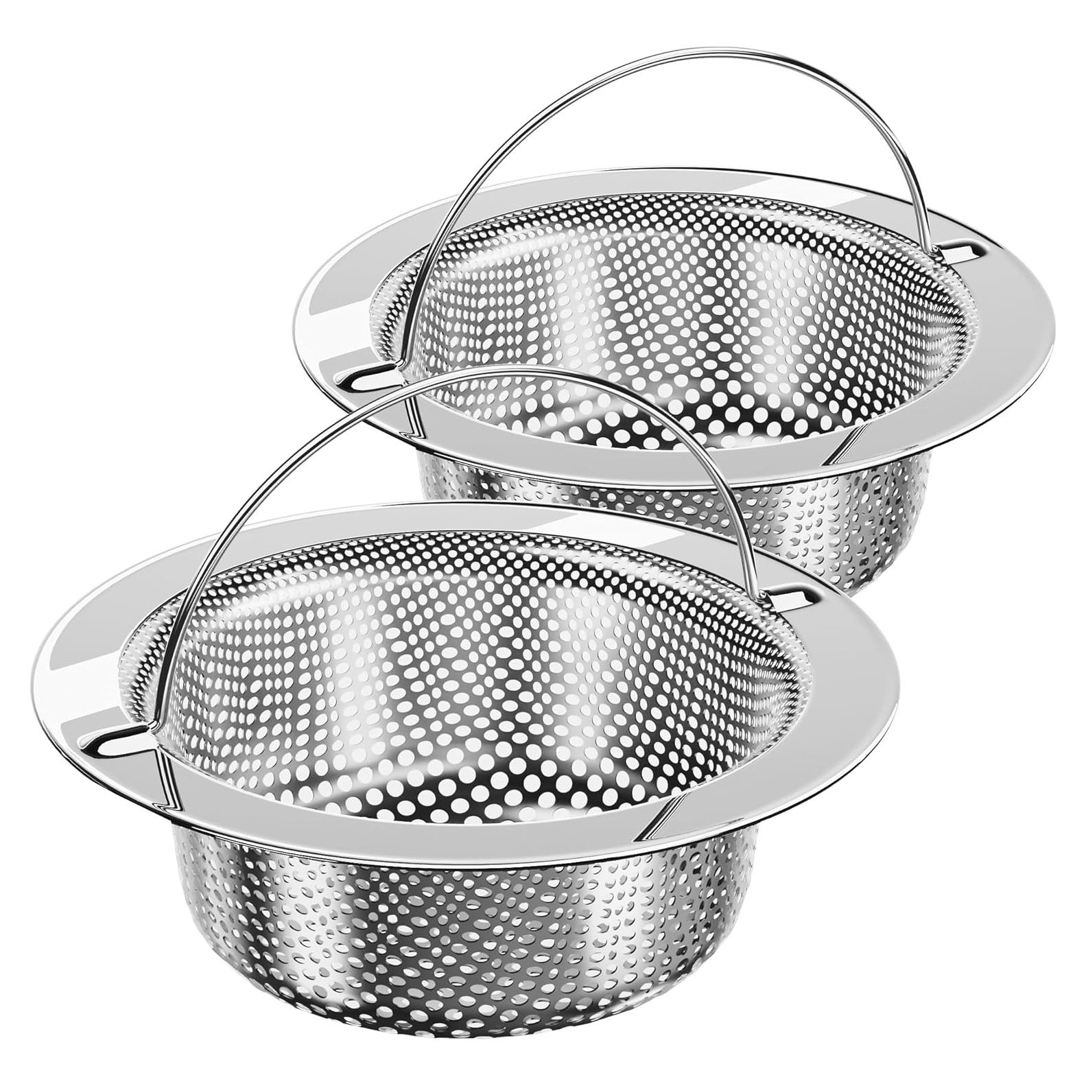 Colador de Fregadero MR.SIGA Acero Inoxidable Paquete 2