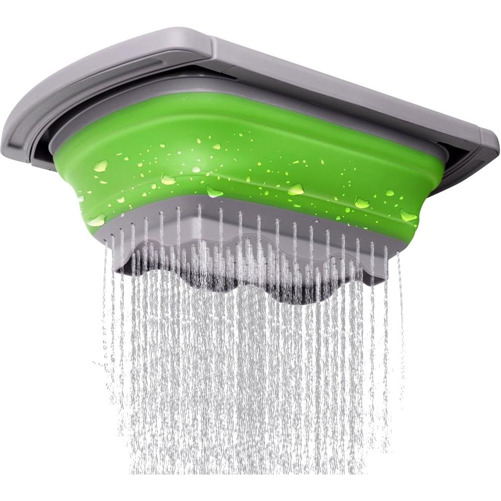 Colador Plegable QiMH Verde 6 Cuartos Silicona Ajustable