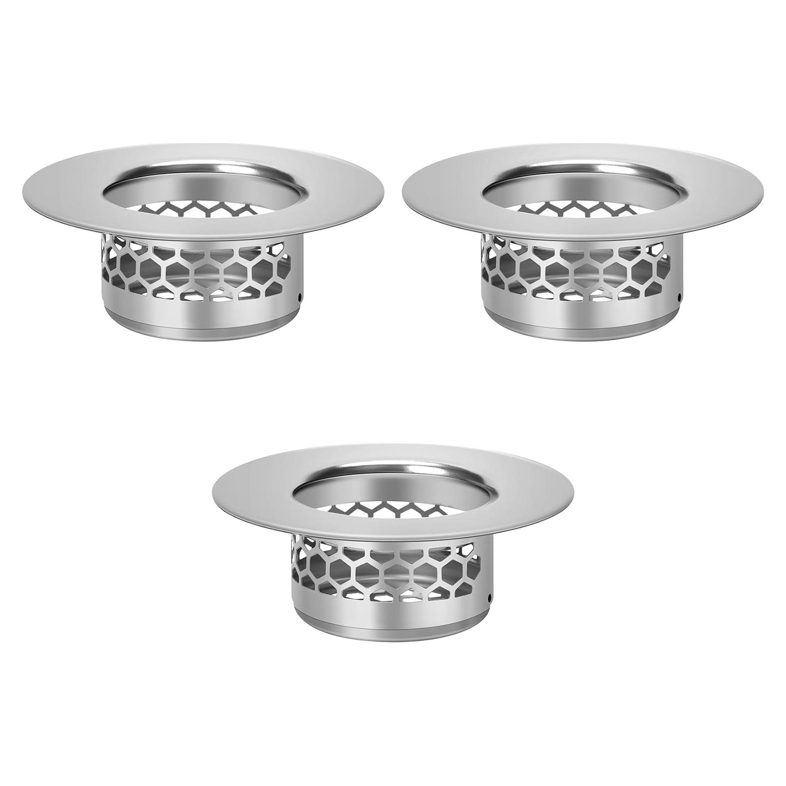 Colador de desagüe de acero inoxidable NADTLSS - 3 unidades