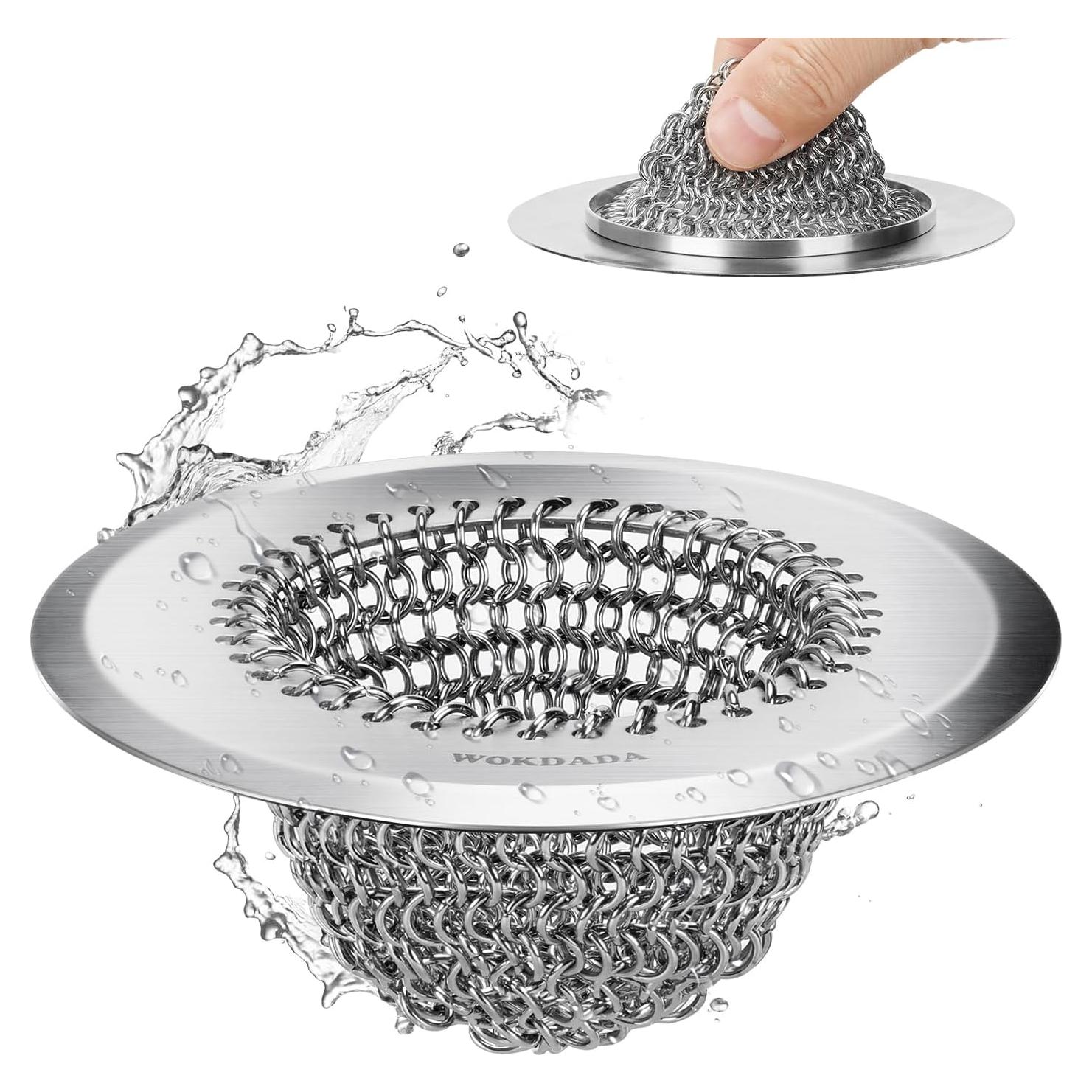 Colador de Fregadero Wokdada Acero Inoxidable 304 11 cm