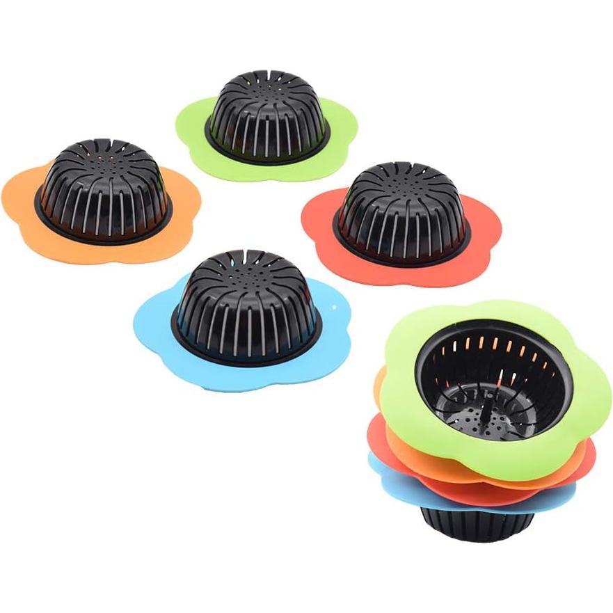 Colador de Fregadero de Silicona Tmflove 2 Piezas Rojo