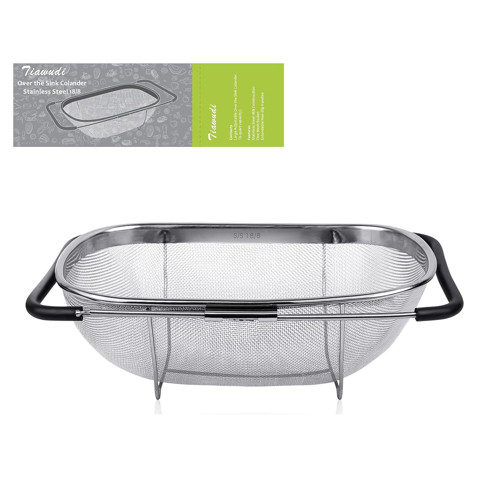 Colador Grande Tiawudi Acero Inoxidable 18/8 57 cm