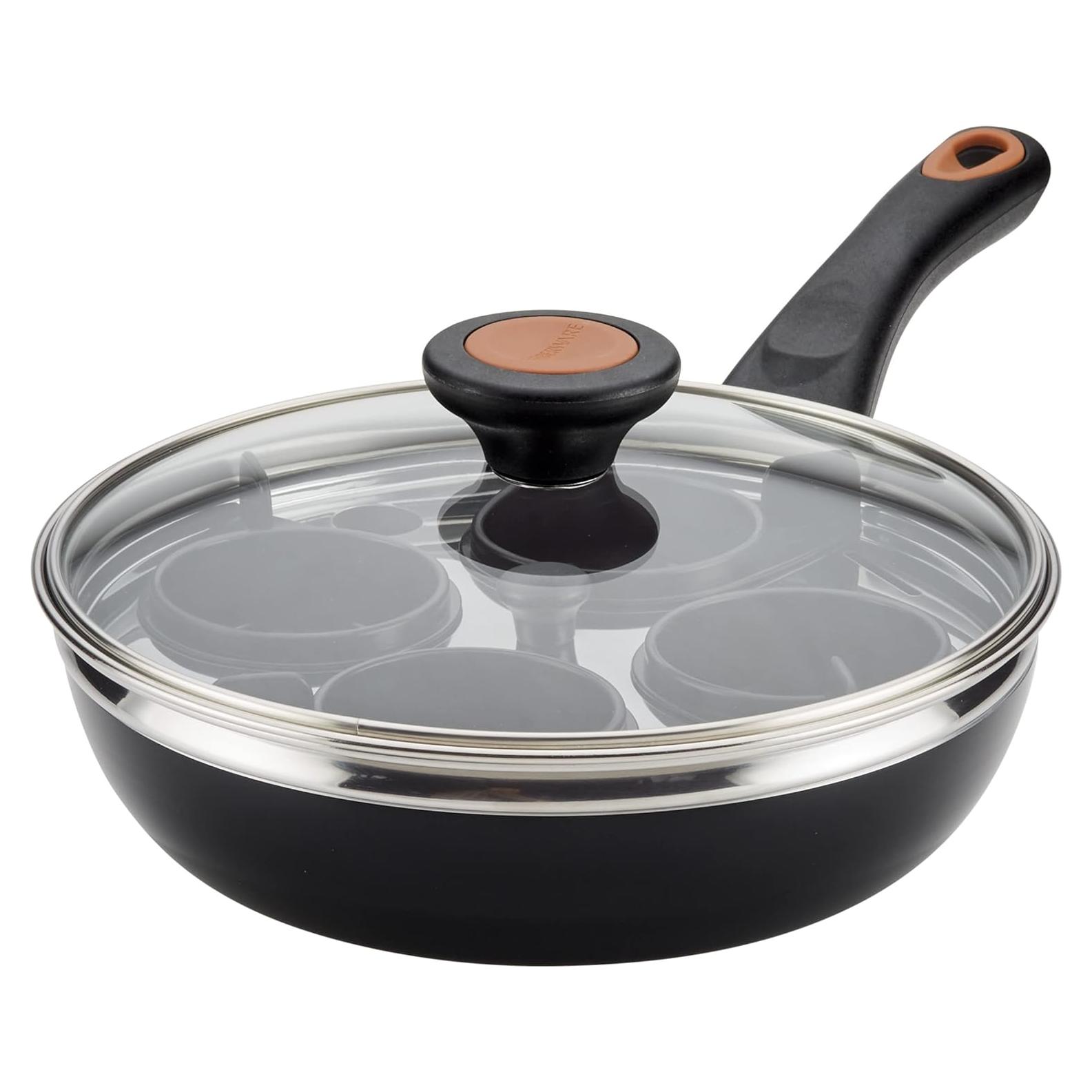 Sartén para pochar huevos Farberware Glide 20,32 cm negra