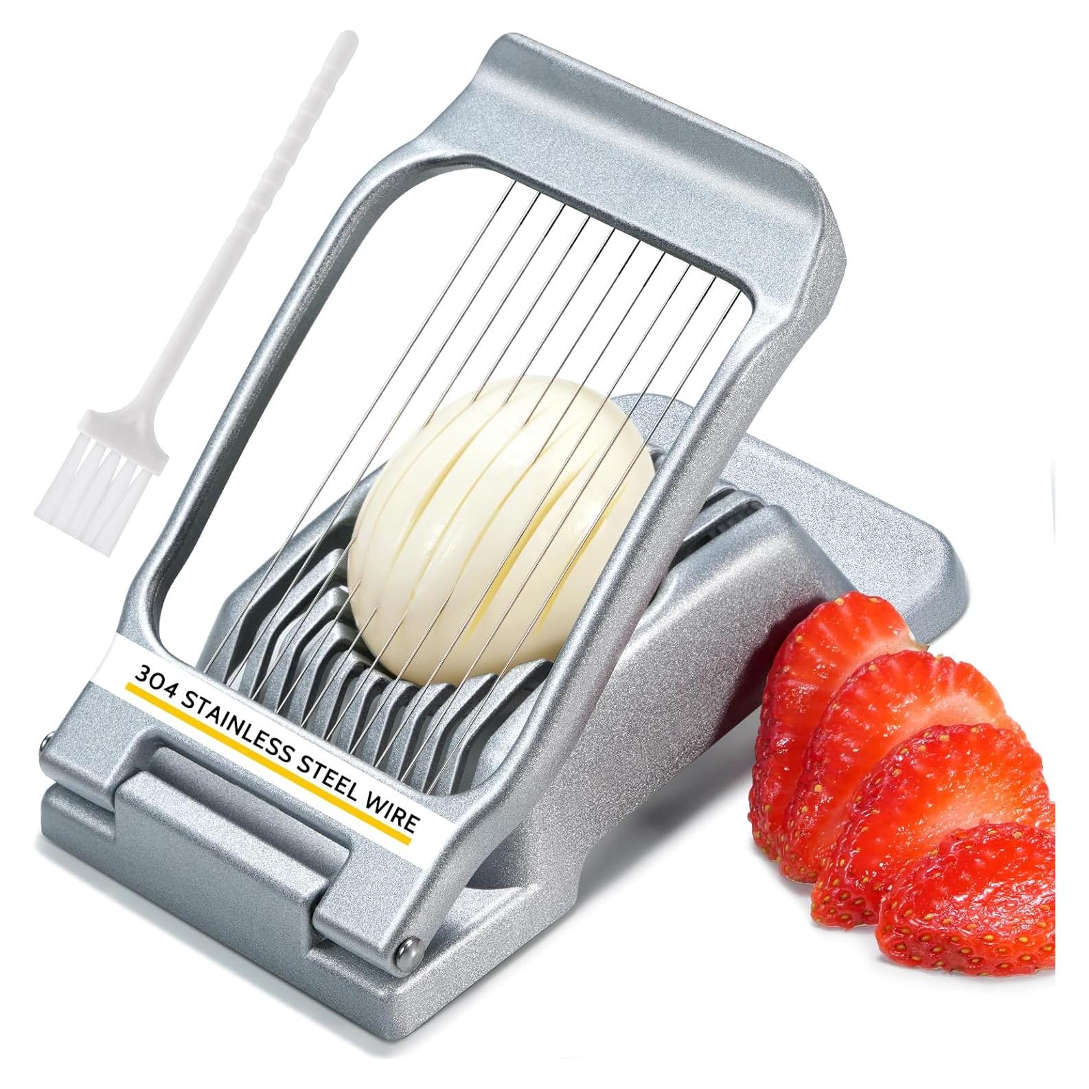 Cortador de Huevos Sopito de Acero Inoxidable 304 Multifuncional