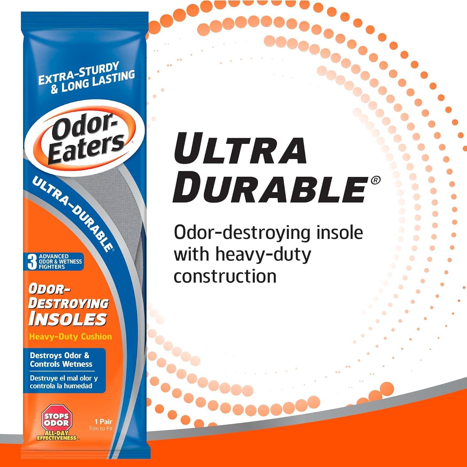 Plantillas Odor-Eaters Ultra Duraderas 1 Par Desodorante