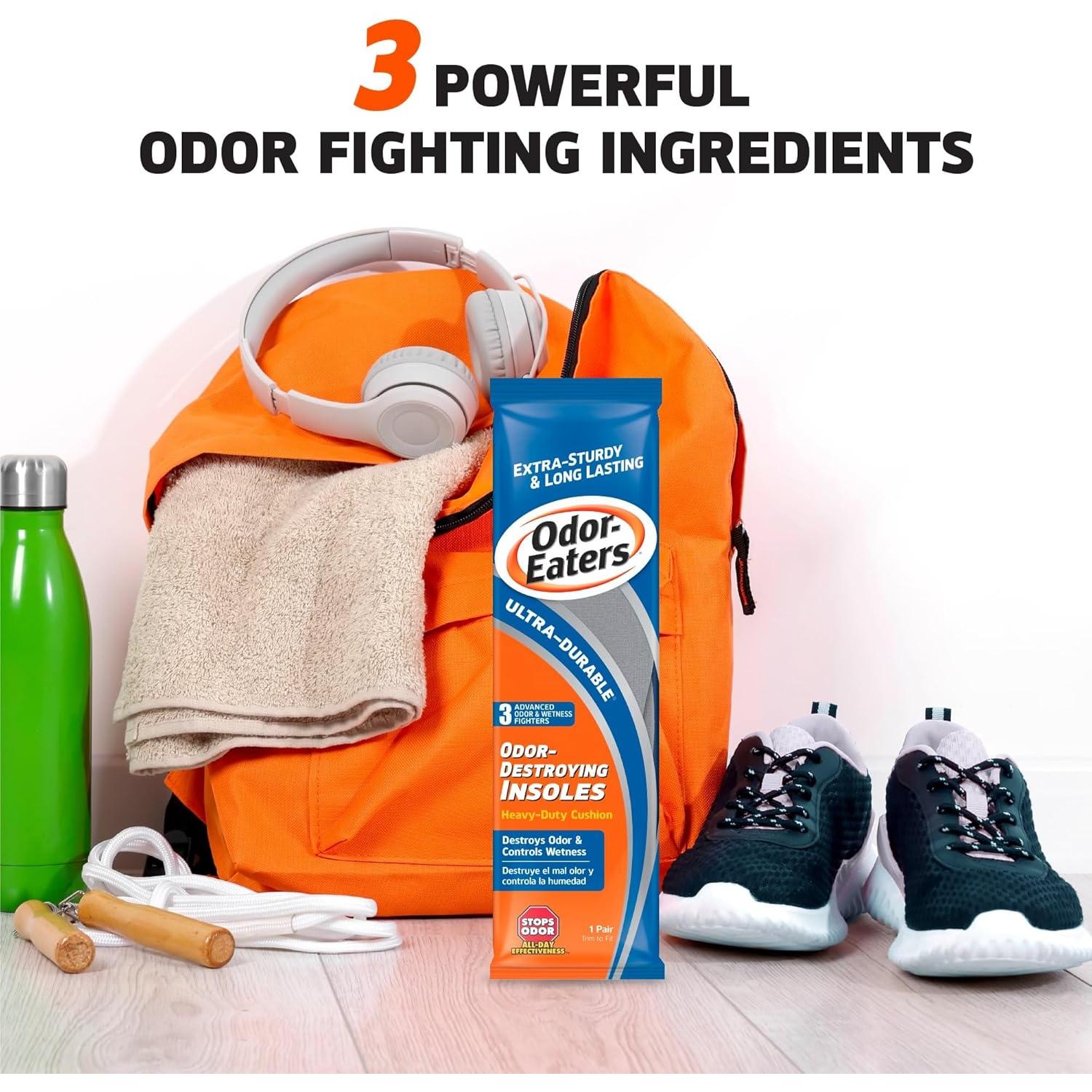 Plantillas Odor-Eaters Ultra Duraderas 1 Par Desodorante