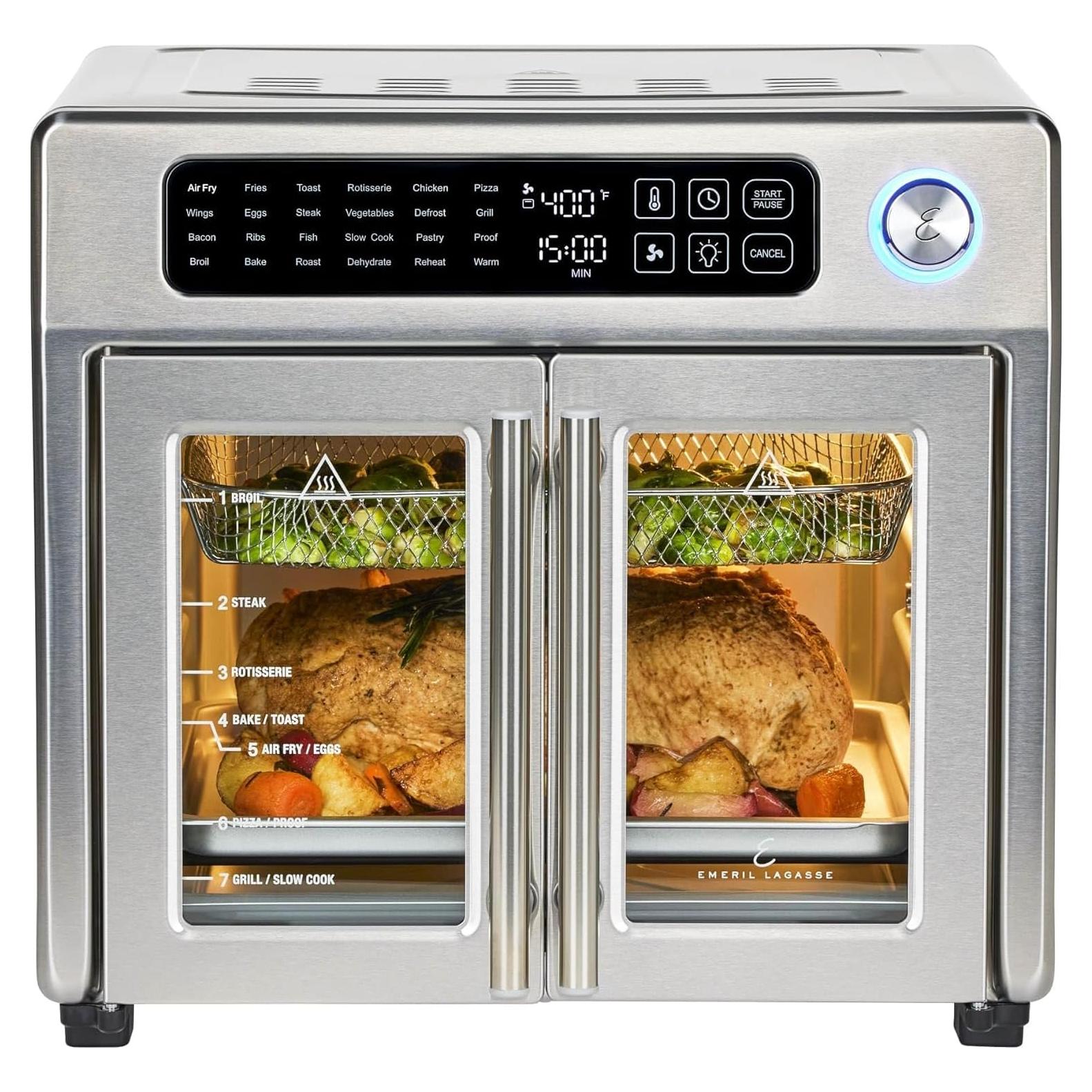 Horno Tostador de Aire Emeril Lagasse 26QT Acero Inoxidable