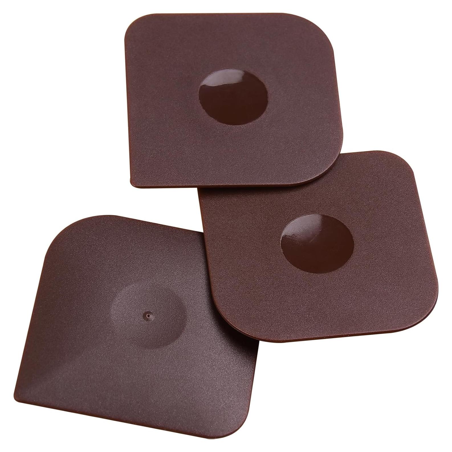 Juego de raspadores de cocina Herda - 3 piezas nylon marrón