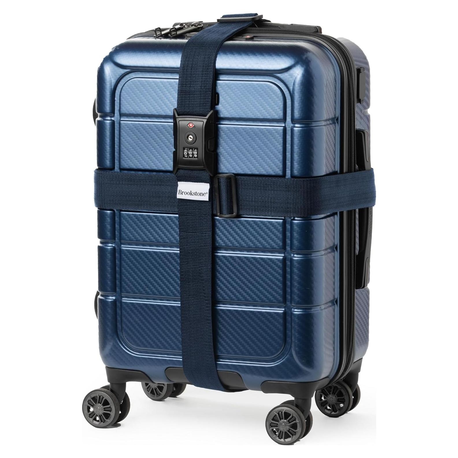 Correa de Equipaje Brookstone 2-en-1 con Candado TSA Azul