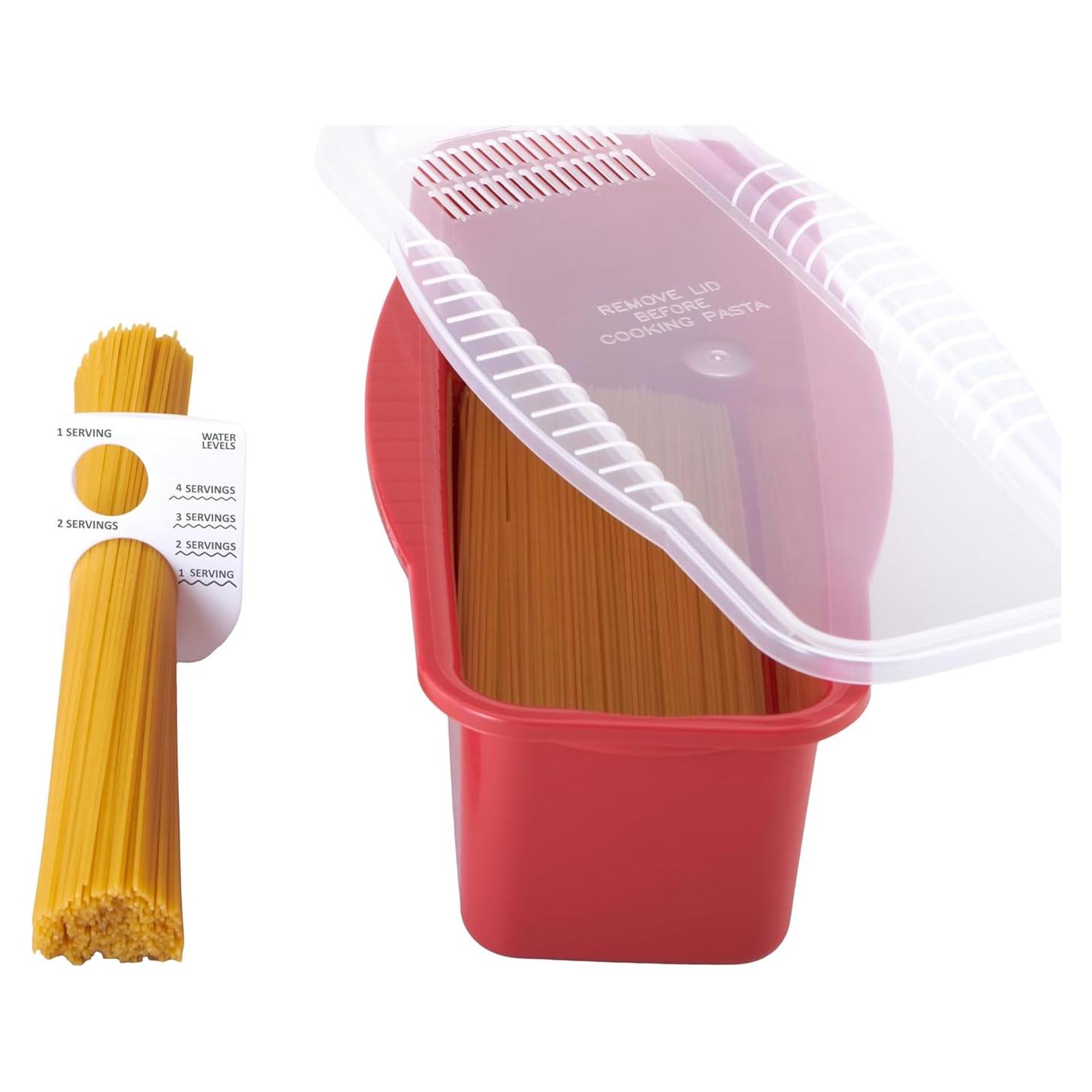 Cocinero de Pasta de Microondas GoodCook 4 Porciones Rojo