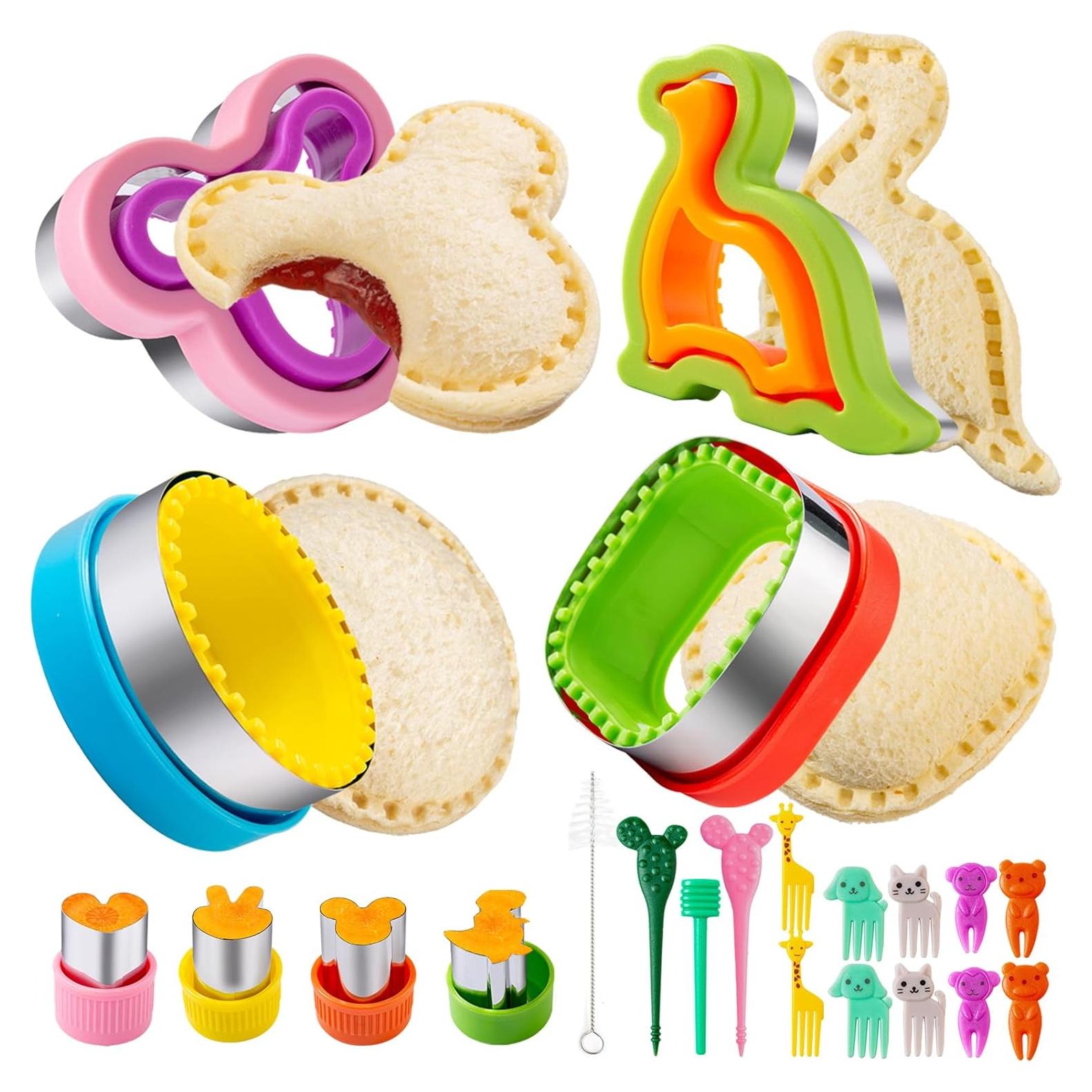 Cortador de Sándwich Nifogo 22 Pcs Dinosaurio Mickey
