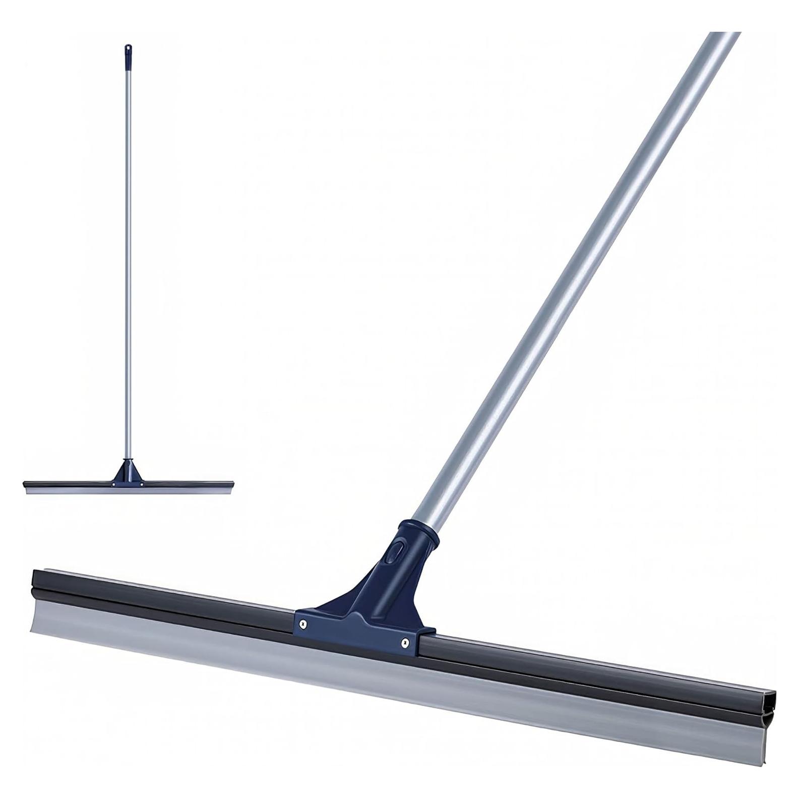 Escobilla de Piso DSV Estándar 76 cm Goma Silicona Mango 131 cm