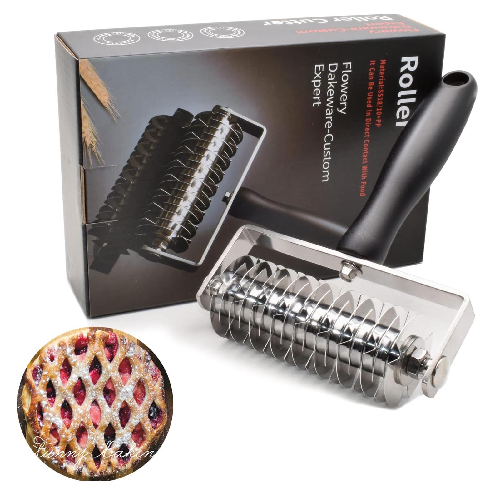 Cortador de Masa con Rodillo Rejilla EVNSIX Acero Inoxidable