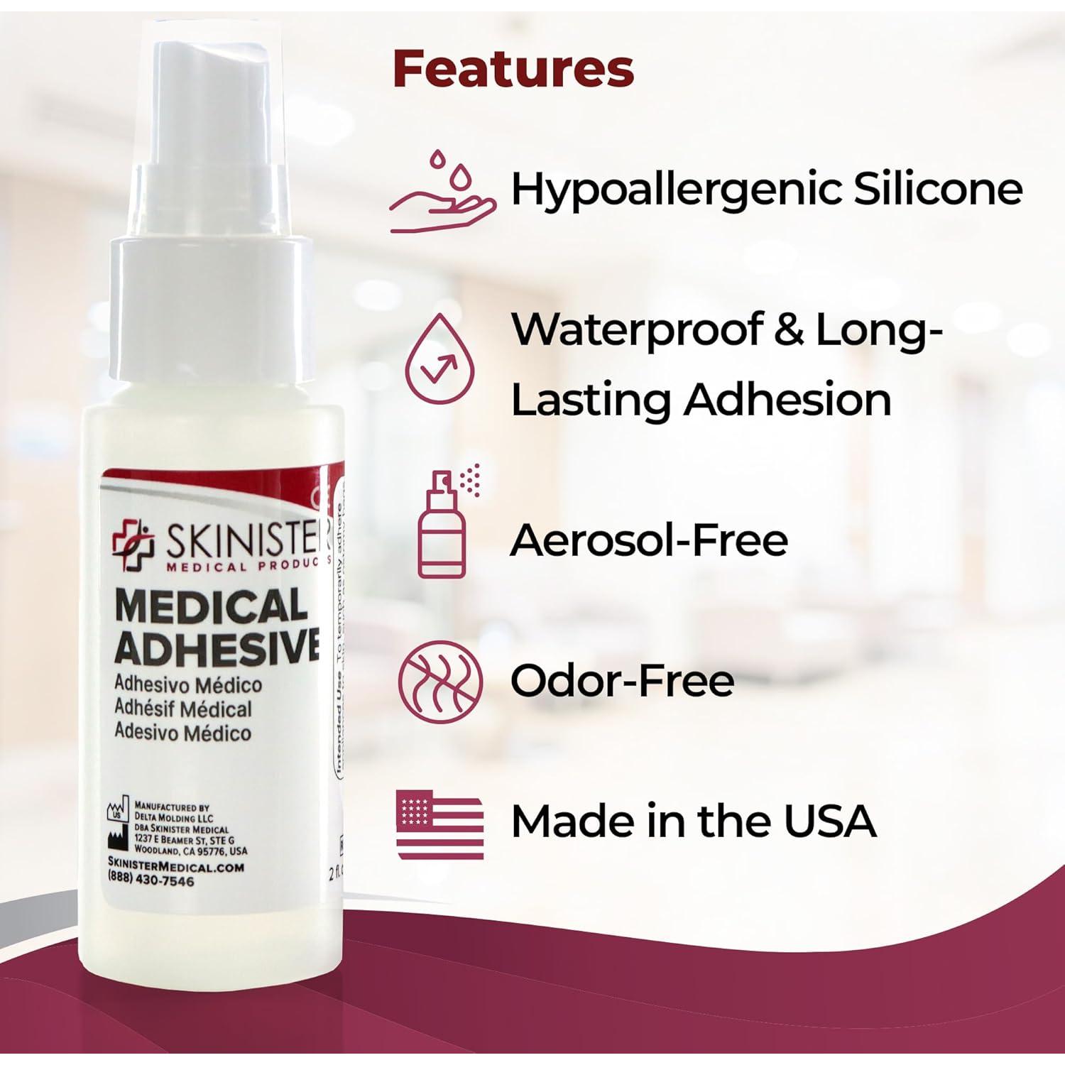 Spray Adhesivo Médico Skinister 60ml para Ostomía y Prótesis