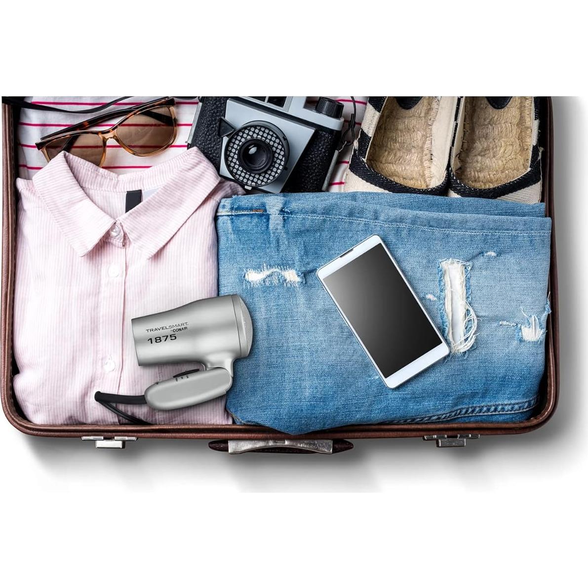 Secador de pelo de viaje Conair 1875W compacto plegable