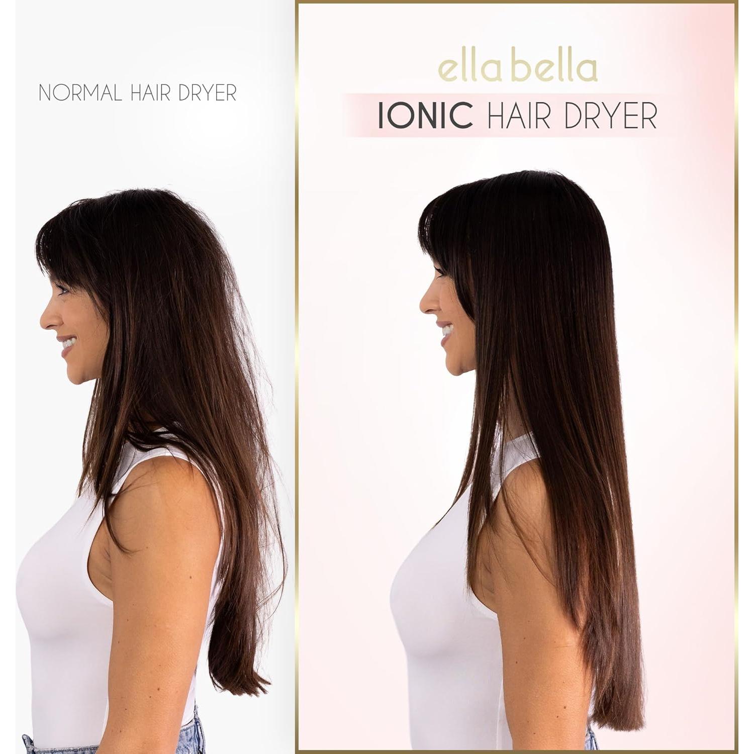 Secador de Cabello Profesional Iónico Ella Bella Plegable 1.22kg