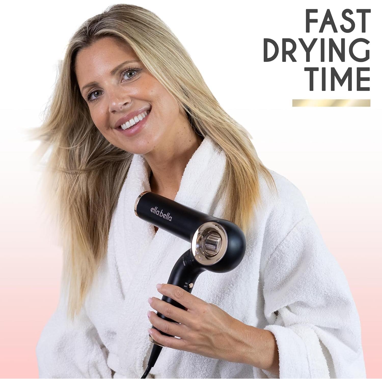 Secador de Cabello Profesional Iónico Ella Bella Plegable 1.22kg