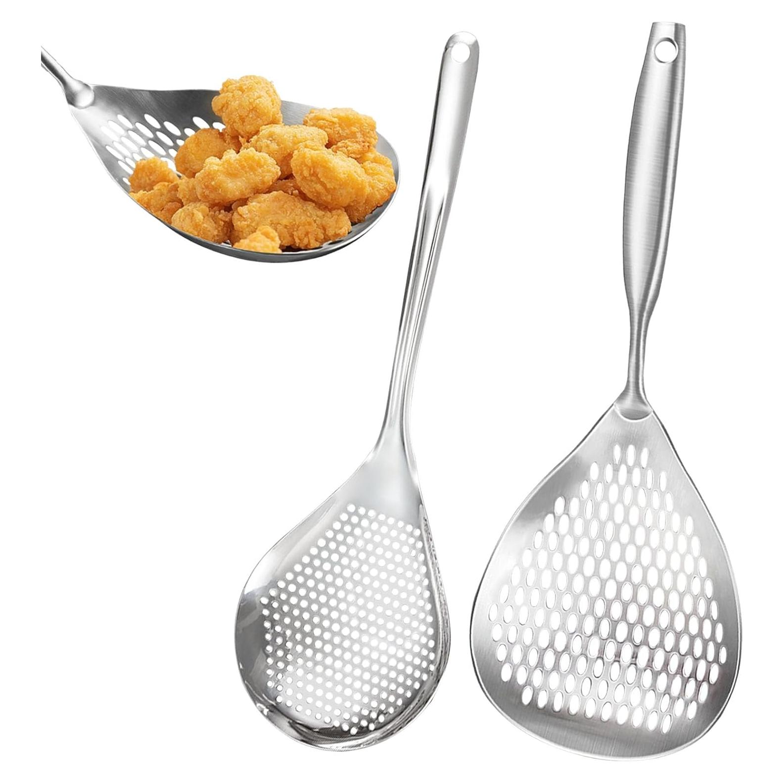 Cucharón Ranurado KAYCROWN Acero Inoxidable 2 Piezas