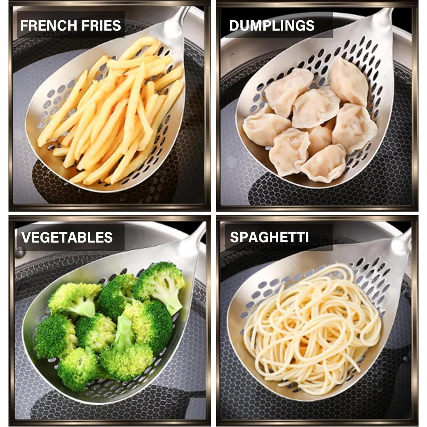 Cucharón Ranurado KAYCROWN Acero Inoxidable 2 Piezas