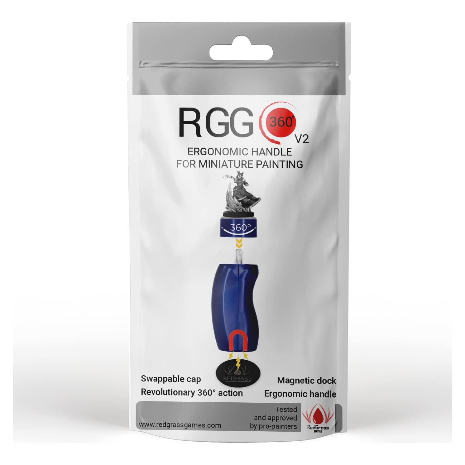 Mango de Pintura RGG 360 V2 Redgrassgames - Ergonomía y Estabilidad