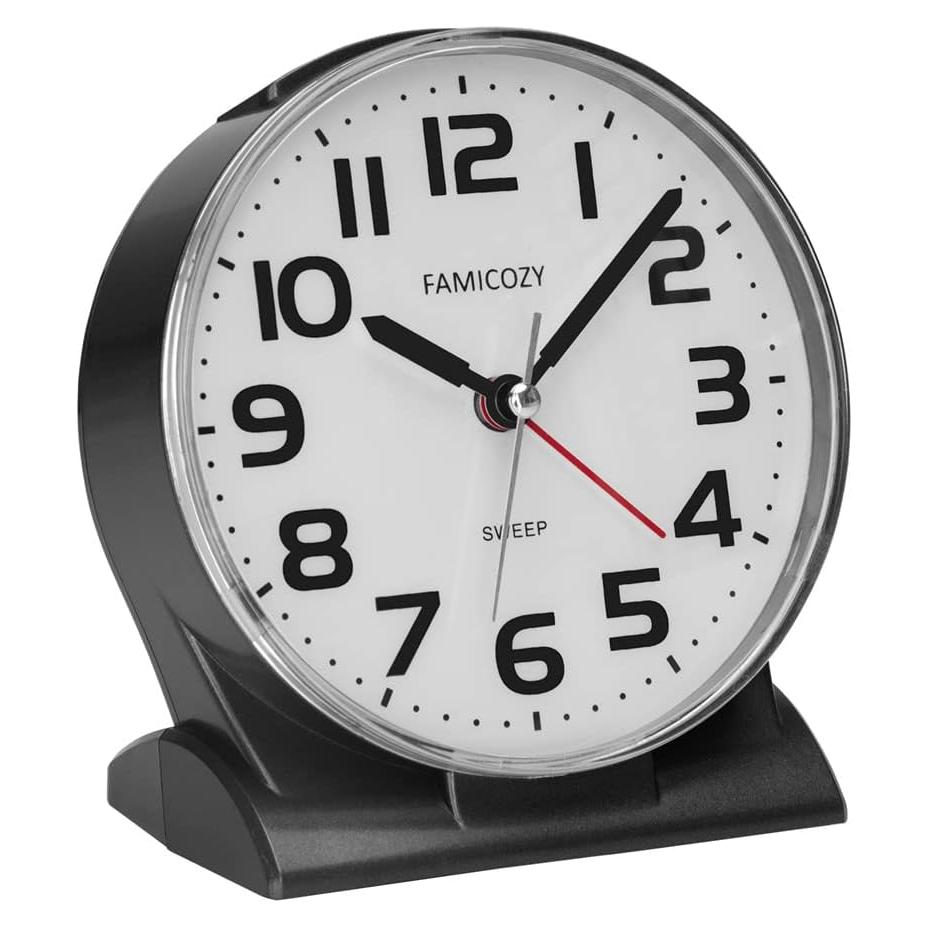 Reloj de Alarma Analógico FAMICOZY Silencioso 11.43 cm