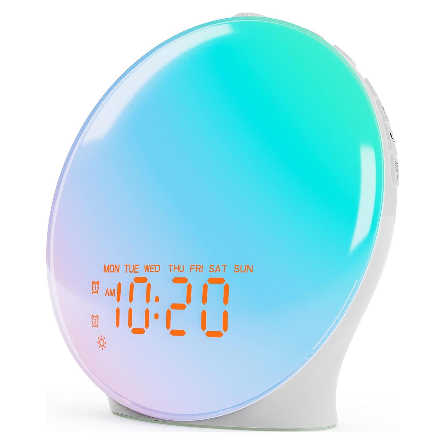 Despertador Luz Amanecer JALL K8, 17 Luces, Bluetooth 5W