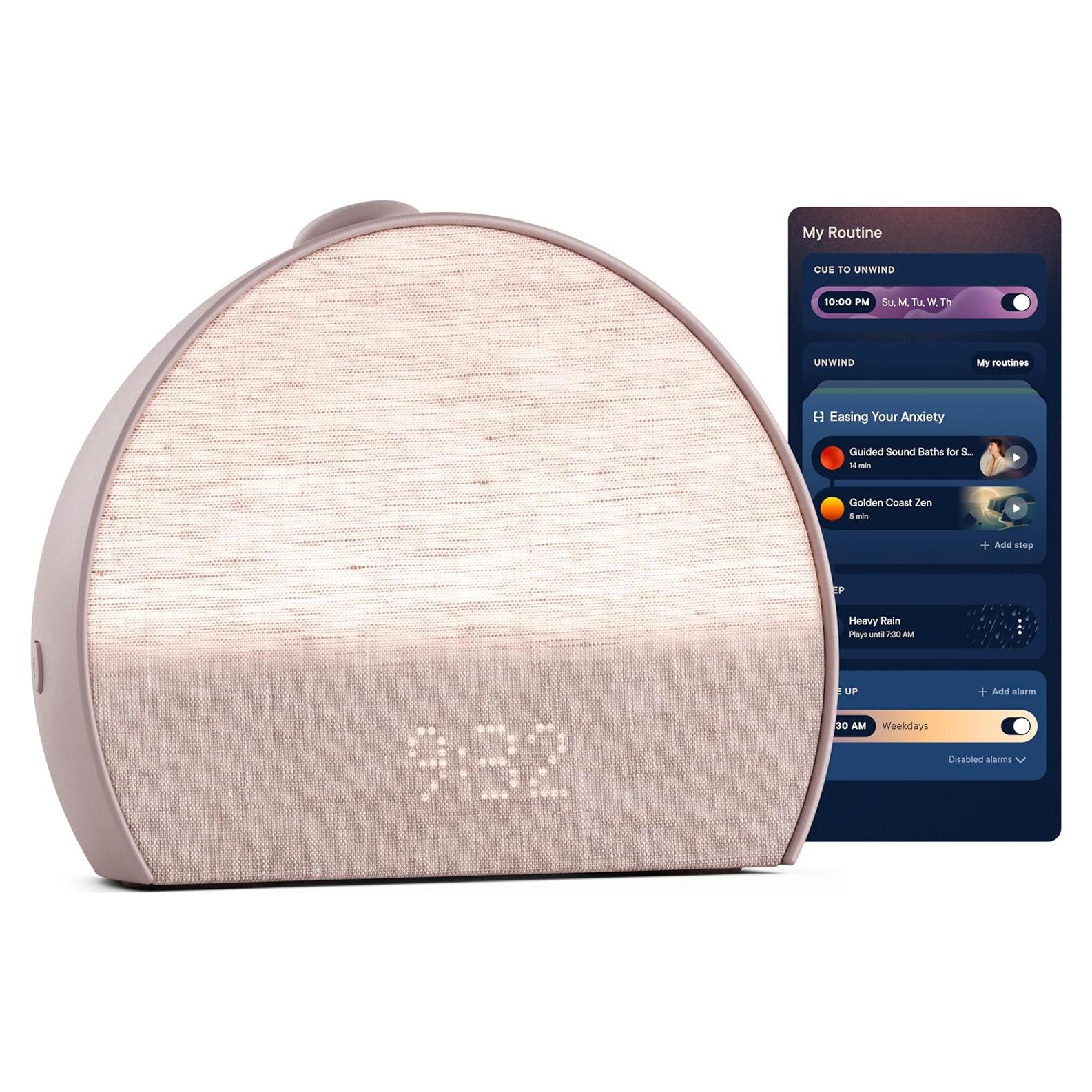 Reloj Despertador Hatch Restore 3 Luz Amanecer Rosado