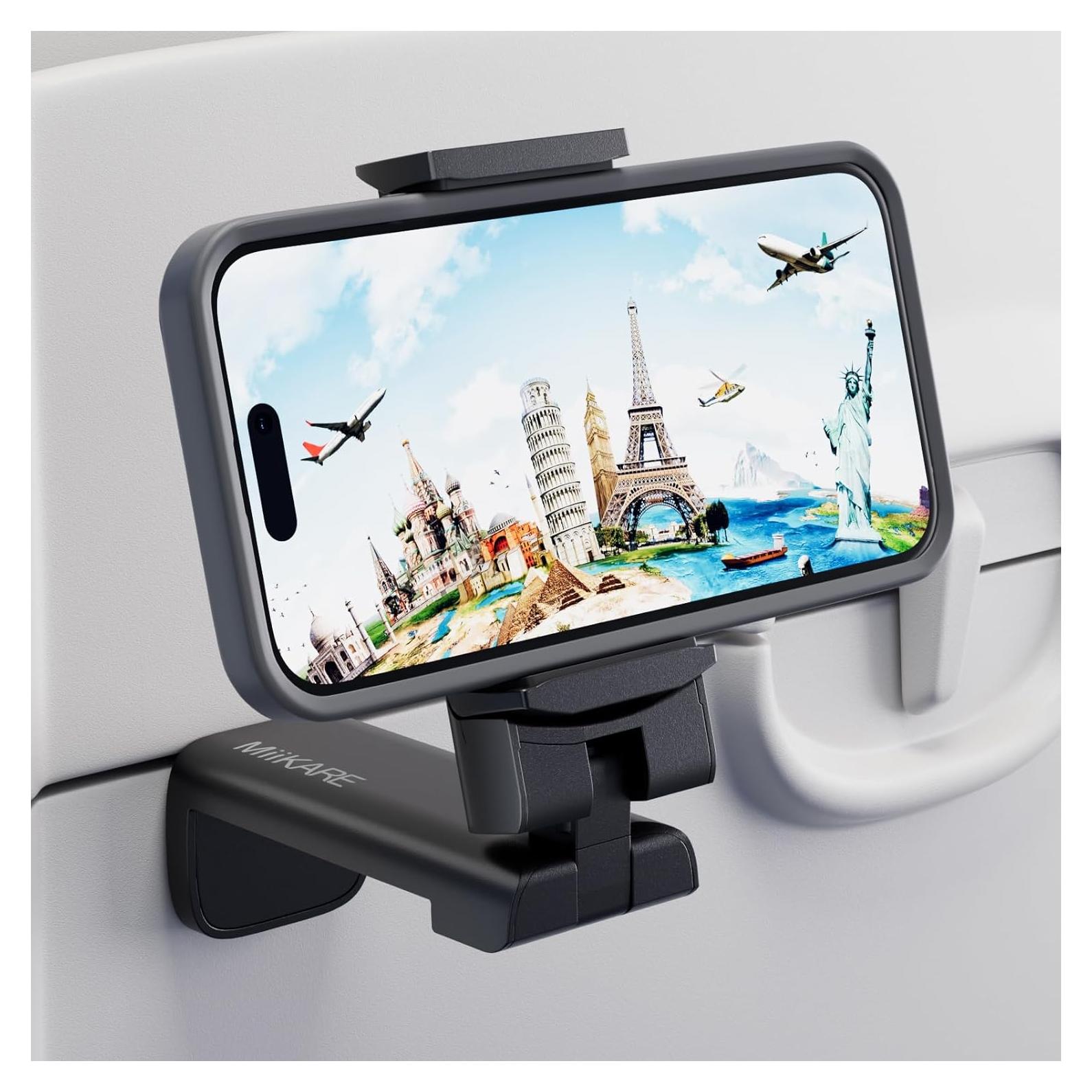 Soporte para Teléfono MiiKARE Universal 360° Viaje Negro