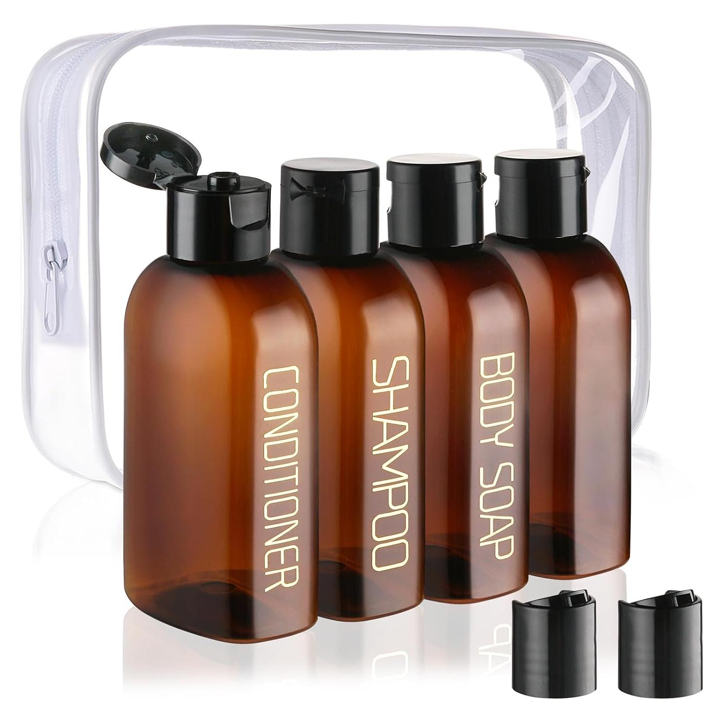 Botellas de Viaje Cosywell 4pcs 100ml Aprobadas por TSA