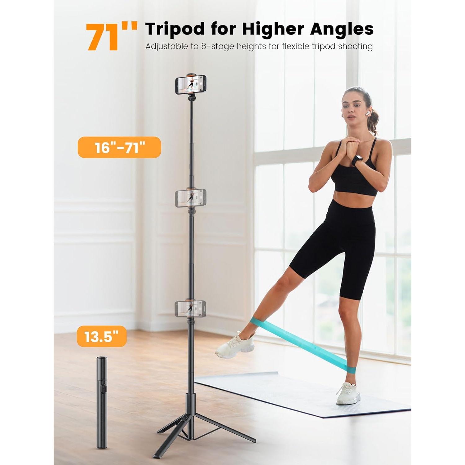 Trípode para Teléfono NT79 180 cm con Control Remoto