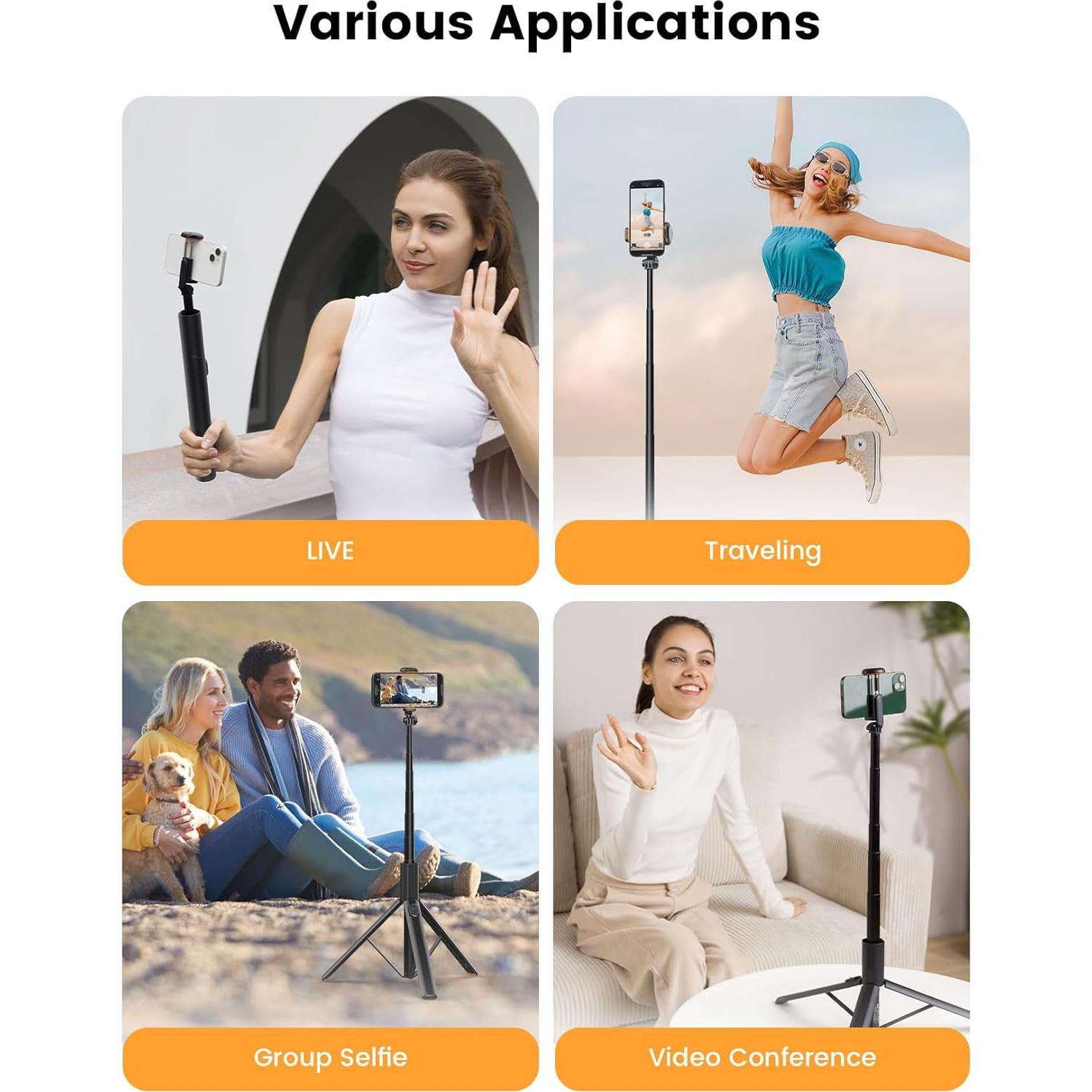 Trípode para Teléfono NT79 180 cm con Control Remoto