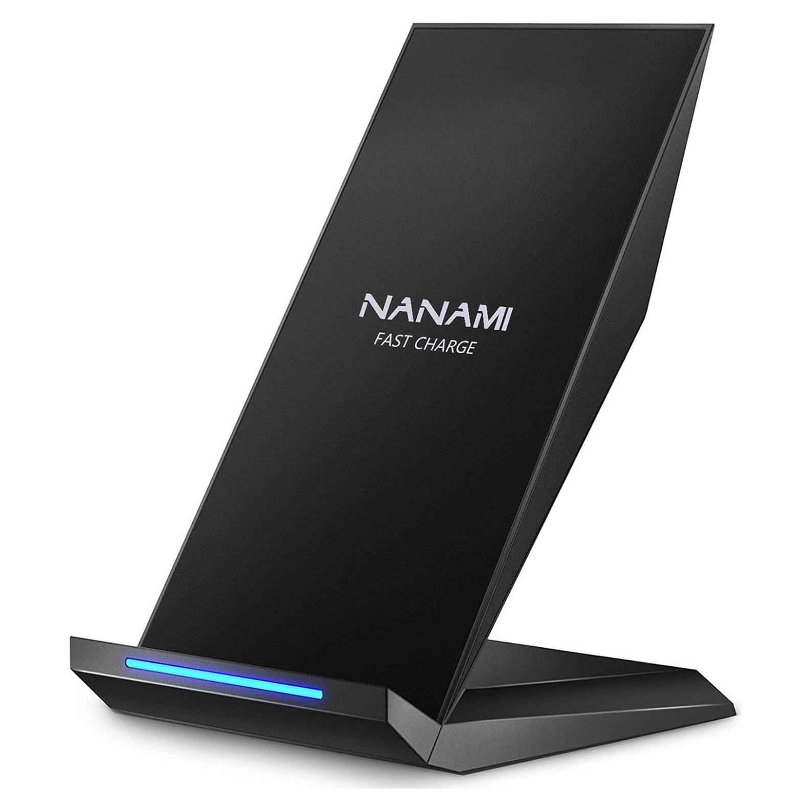 Cargador Inalámbrico Rápido NANAMI 15W Qi Soporte Negro