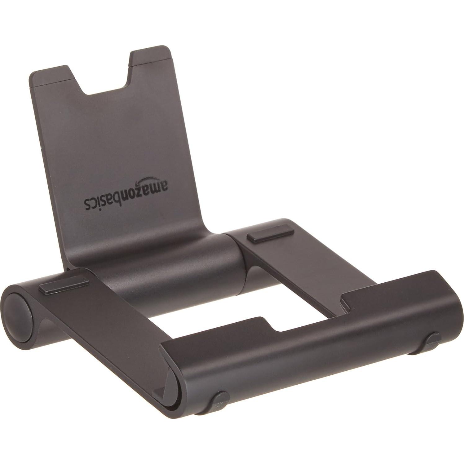 Soporte portátil multiángulo Amazon Basics para tabletas 10,16-25,4 cm - Negro