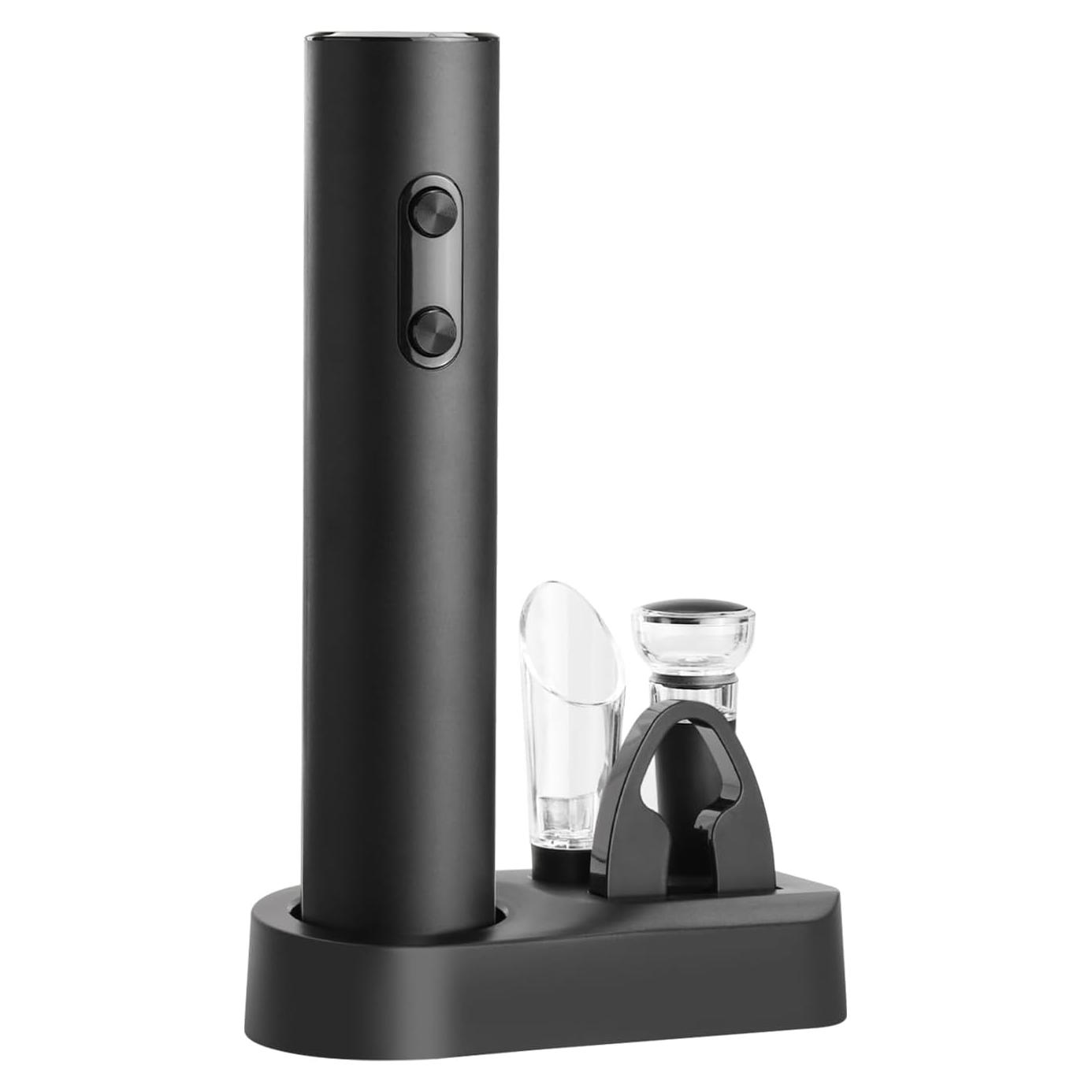 Sacacorchos Eléctrico KLT con Base y Accesorios para Vino