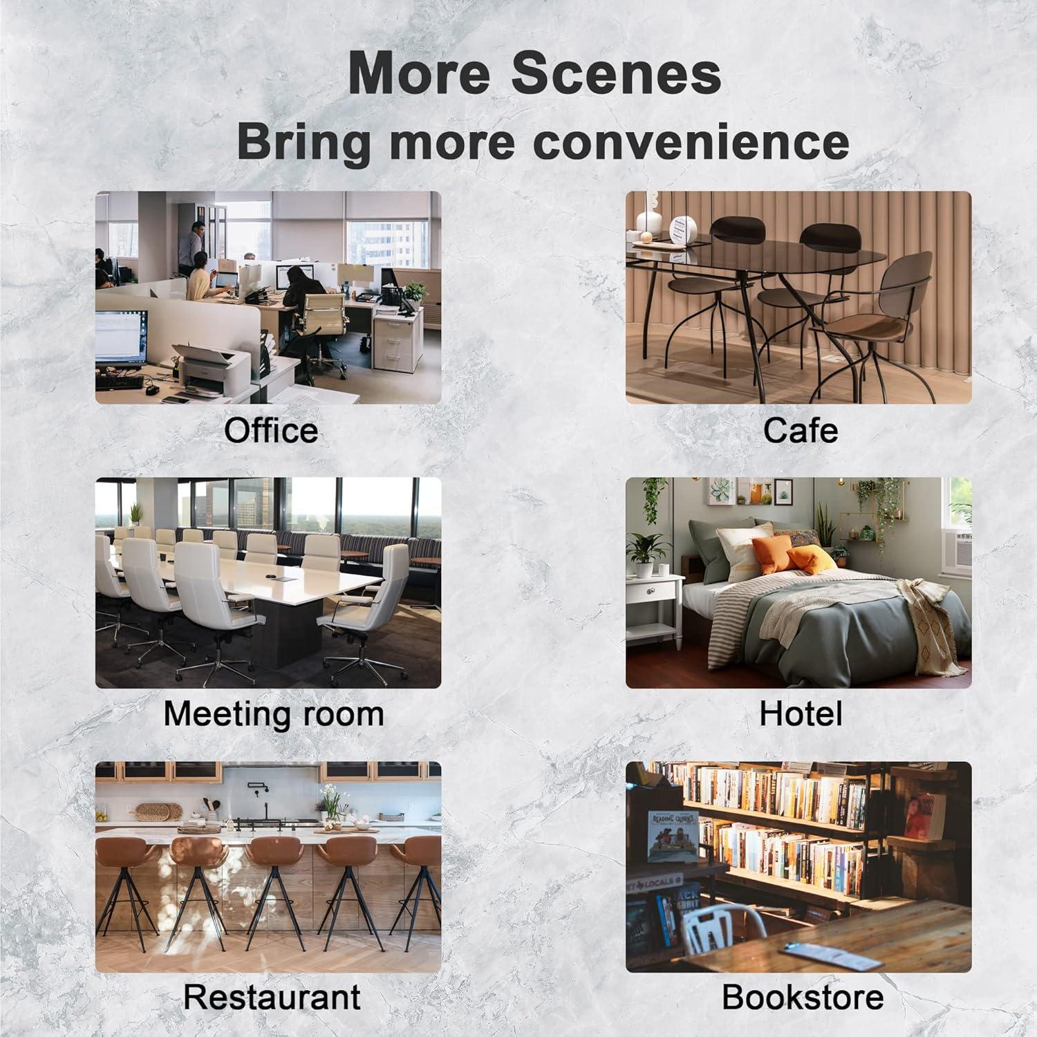 Invisible Wireless Charger, Under Desk Furniture Wireless Charging Pad 10W,