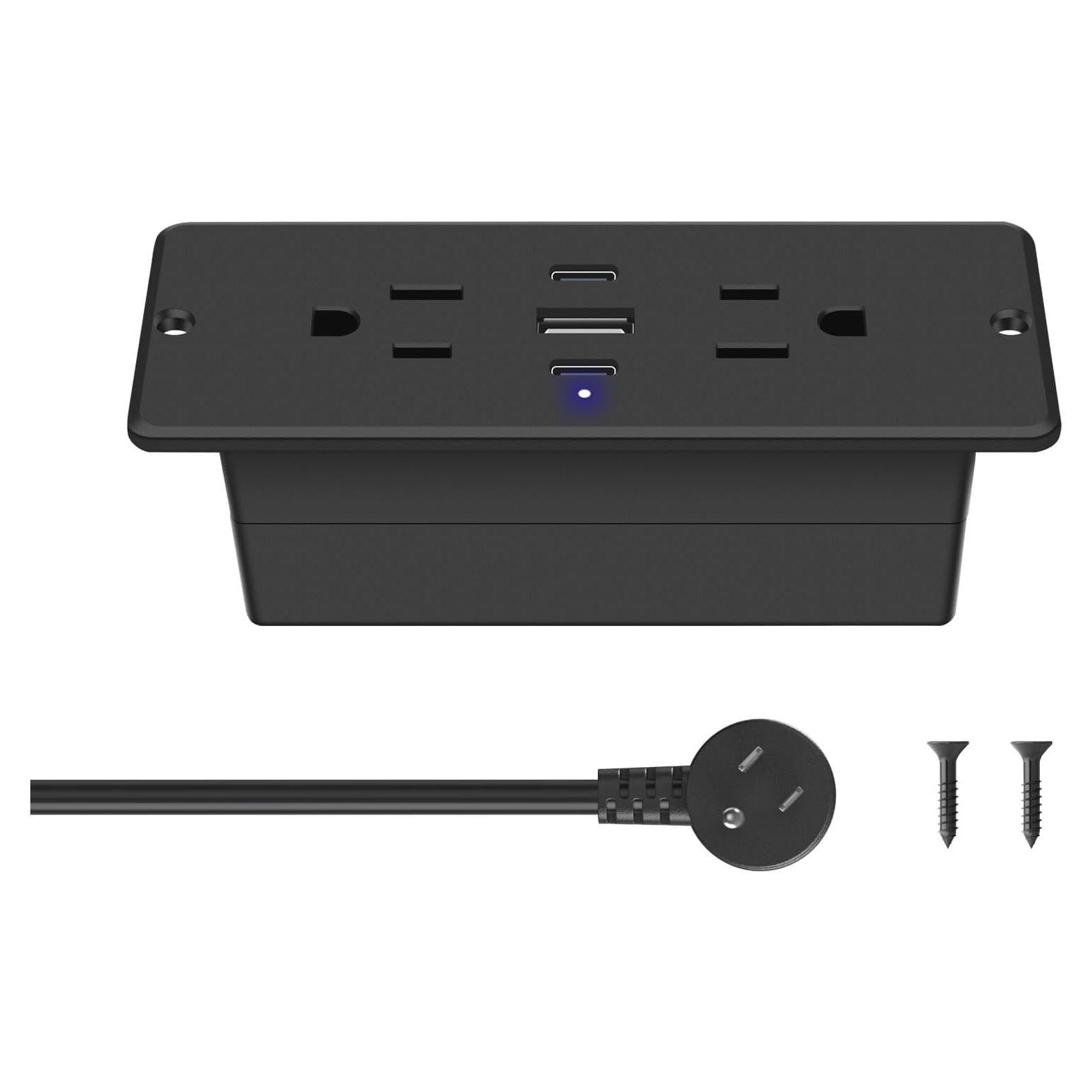 Toma de Corriente Empotrada CCCEI con USB-C 20W 6FT