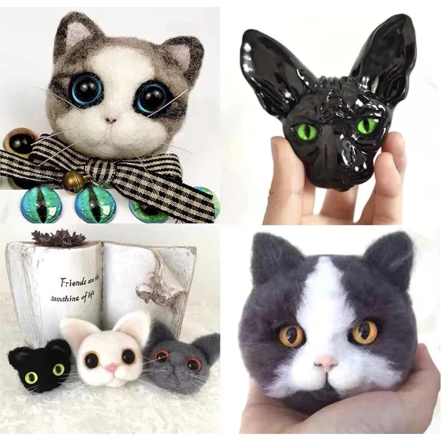 100 Piezas Ojos de Vidrio Cabochón 6 a 30 mm para Manualidades