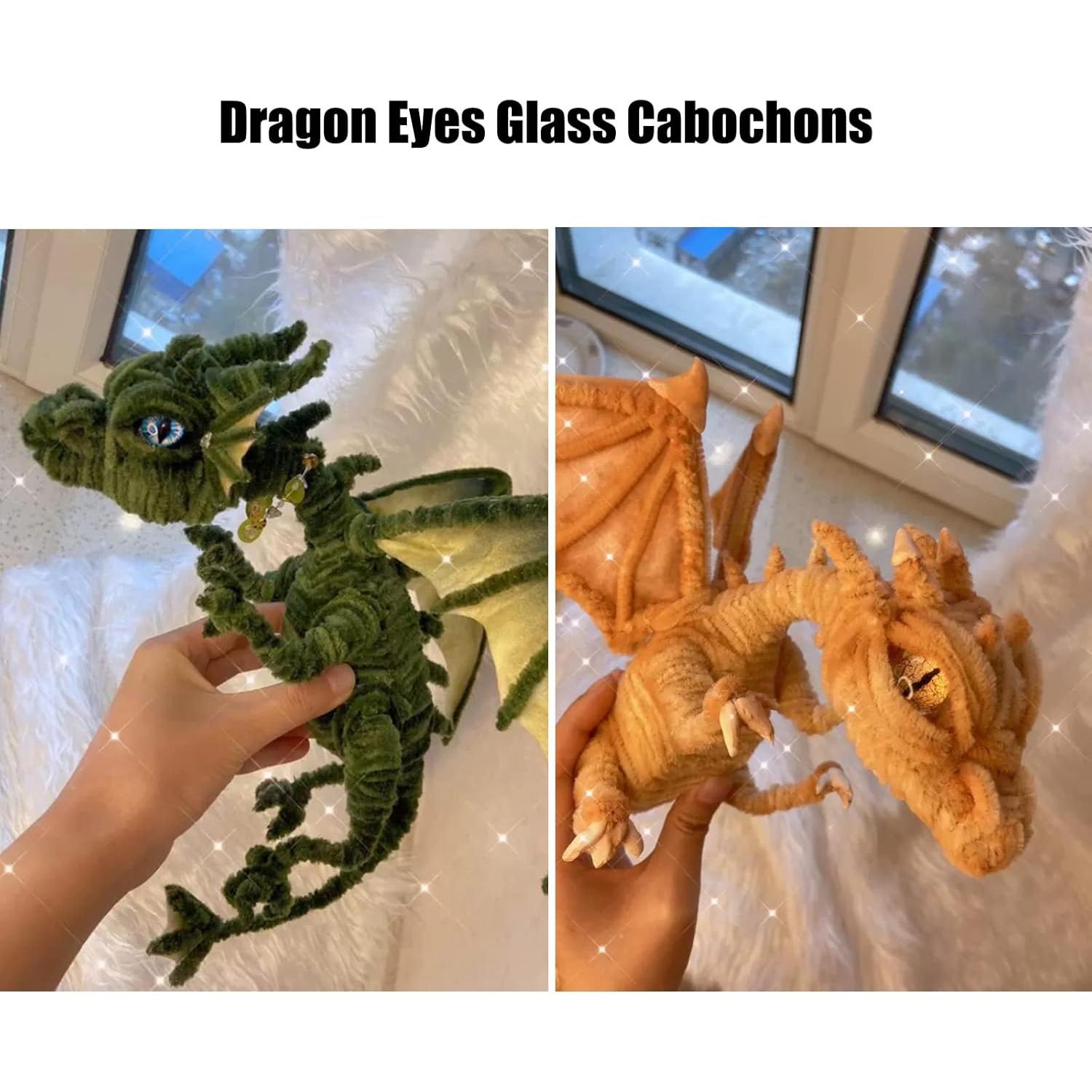 100 Piezas Ojos de Vidrio Cabochón 6 a 30 mm para Manualidades