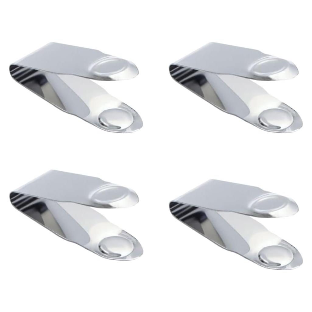 Stainless Steel Strawberry Huller Fruit Stem Remover Picker Leaf Peeler Tweezers Kitchen Gadgets for Strawberry Cherry Tomato Fruit Tools, 4Pcs