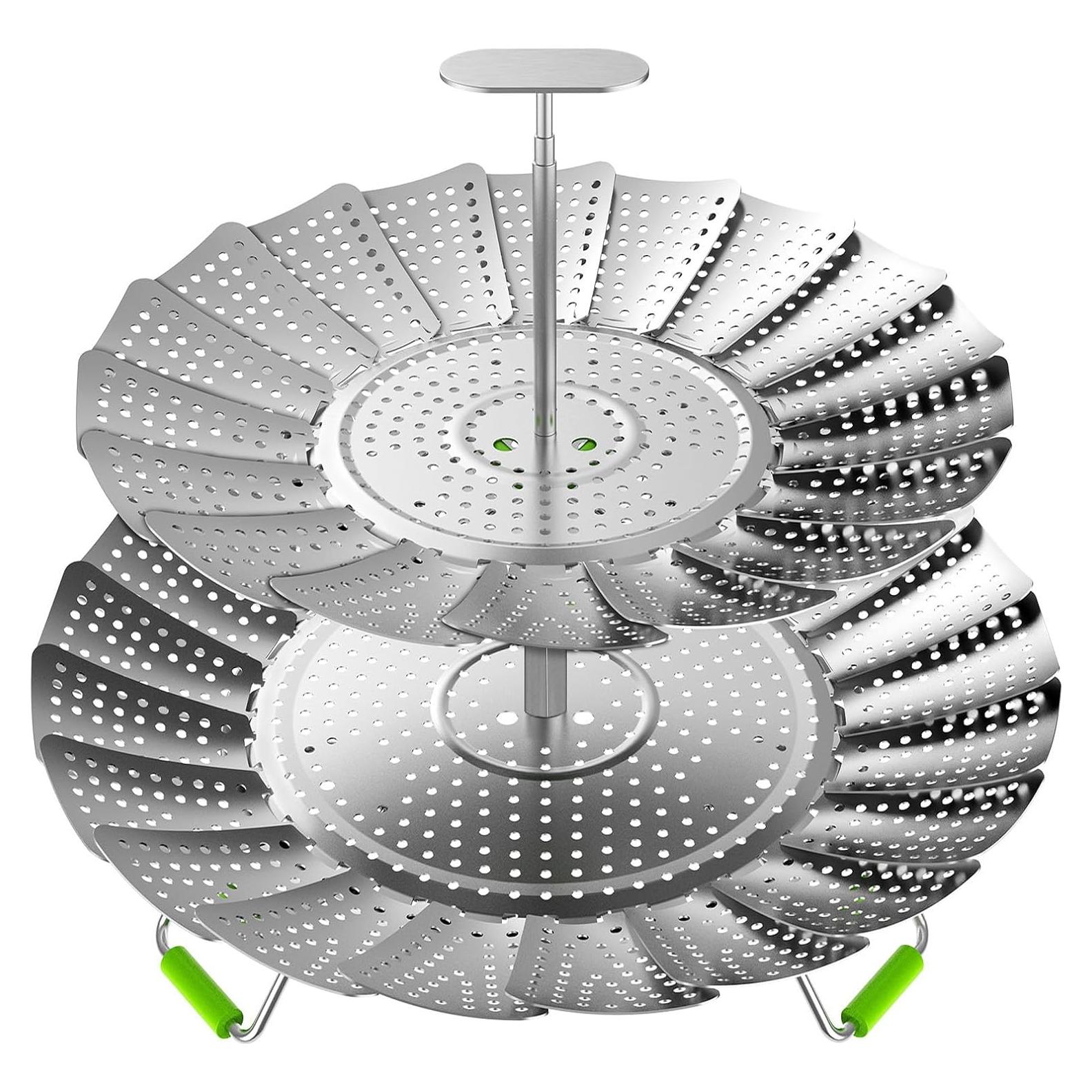 Cesta de Vapor de Verduras VOGARB 2 Capas Acero Inoxidable