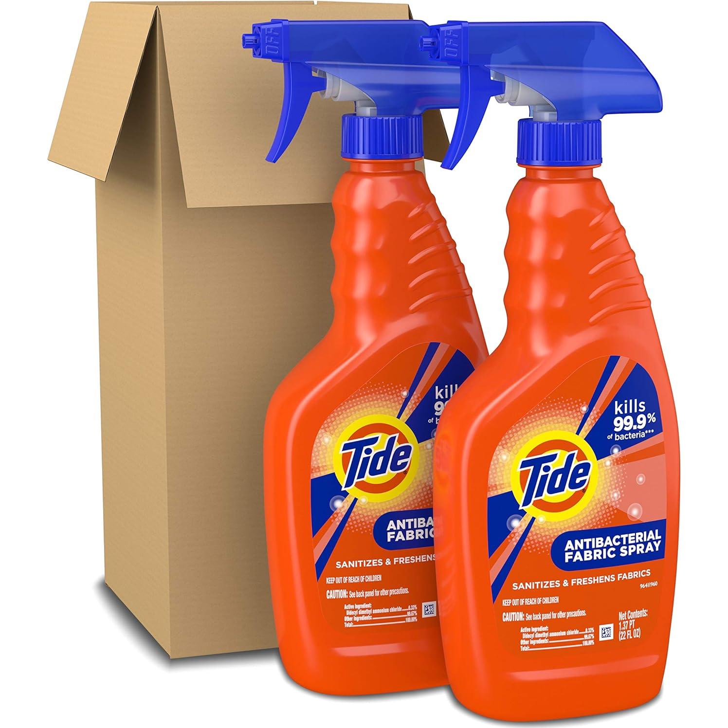 Tide Spray Antibacteriano para Telas 2x650ml Aroma Original