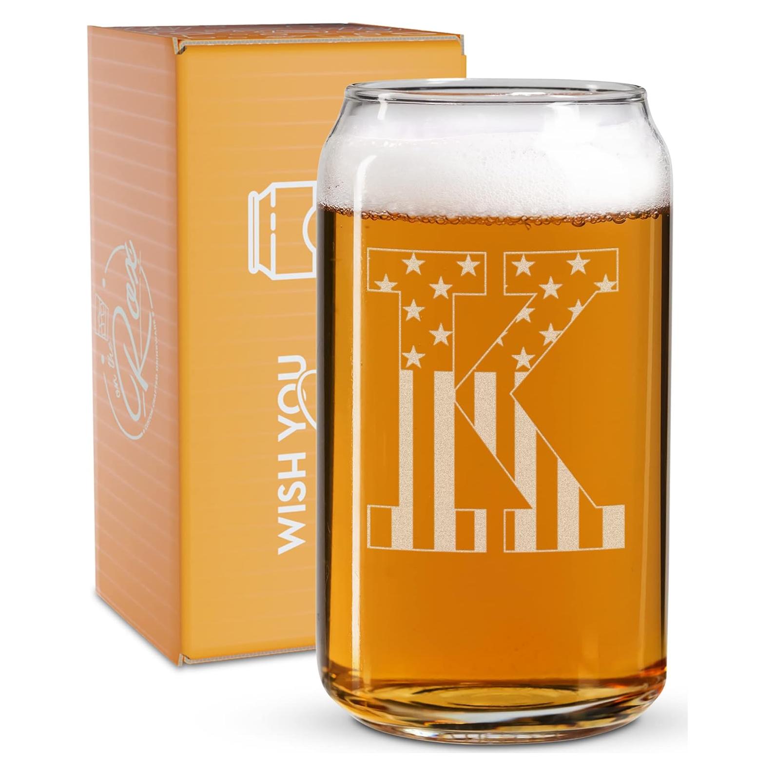 Vaso de Cerveza Monograma On The Rox K 340g Apto Lavavajillas