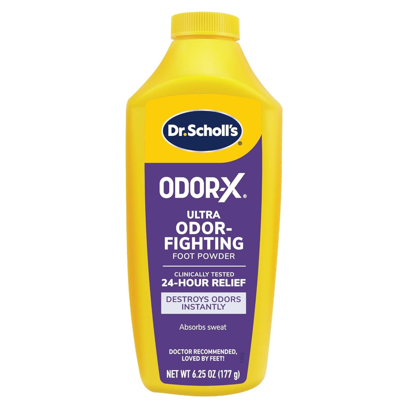 Polvo para Pies Odor-X Ultra Dr. Scholl's 177 g (Paquete de 3)