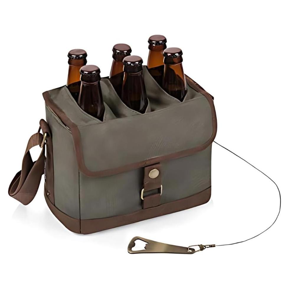 Cesta de Cerveza PICNIC TIME 6 Paquetes Verde Caqui