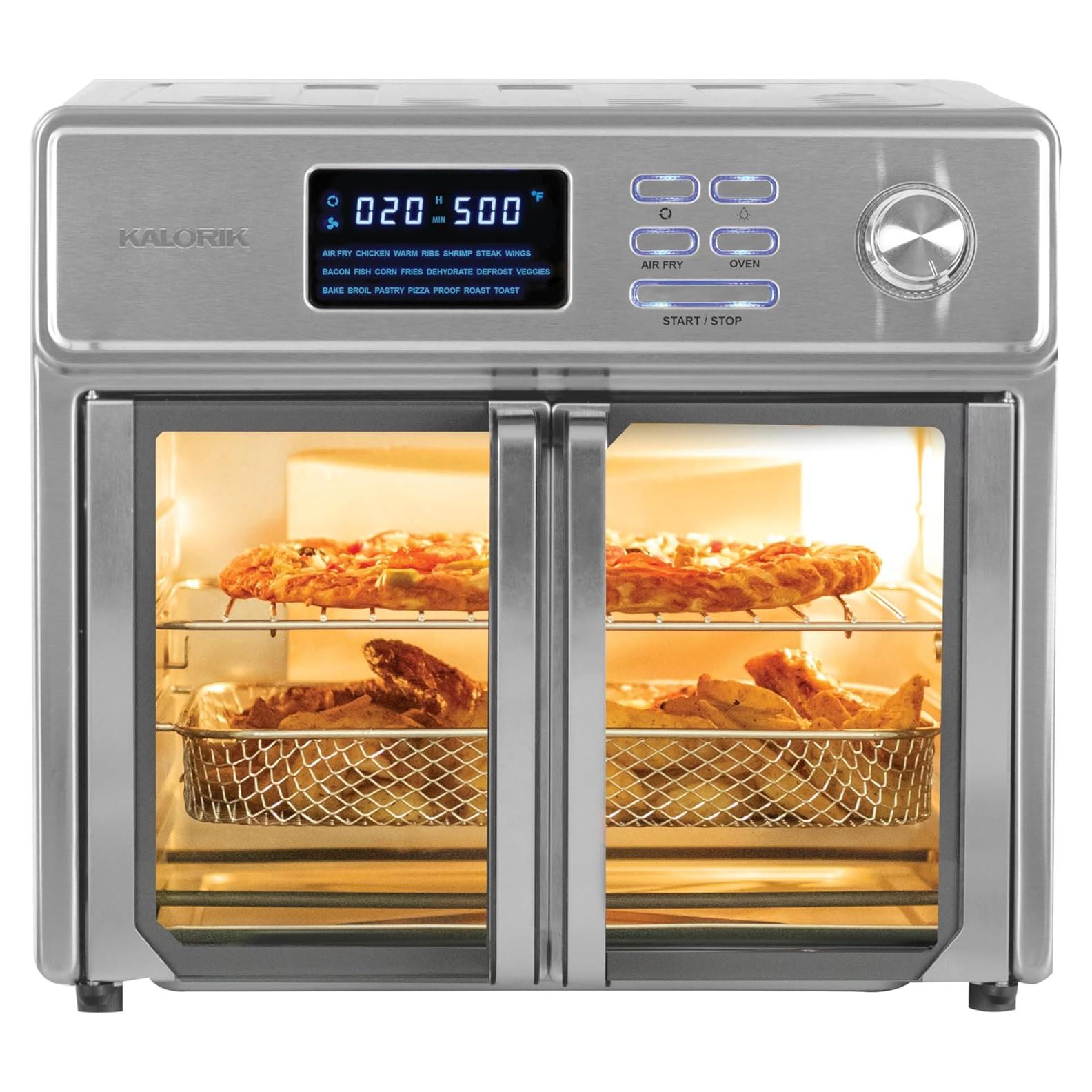 Horno de Aire Kalorik MAXX 26 Cuartos 10-en-1 Acero Inoxidable