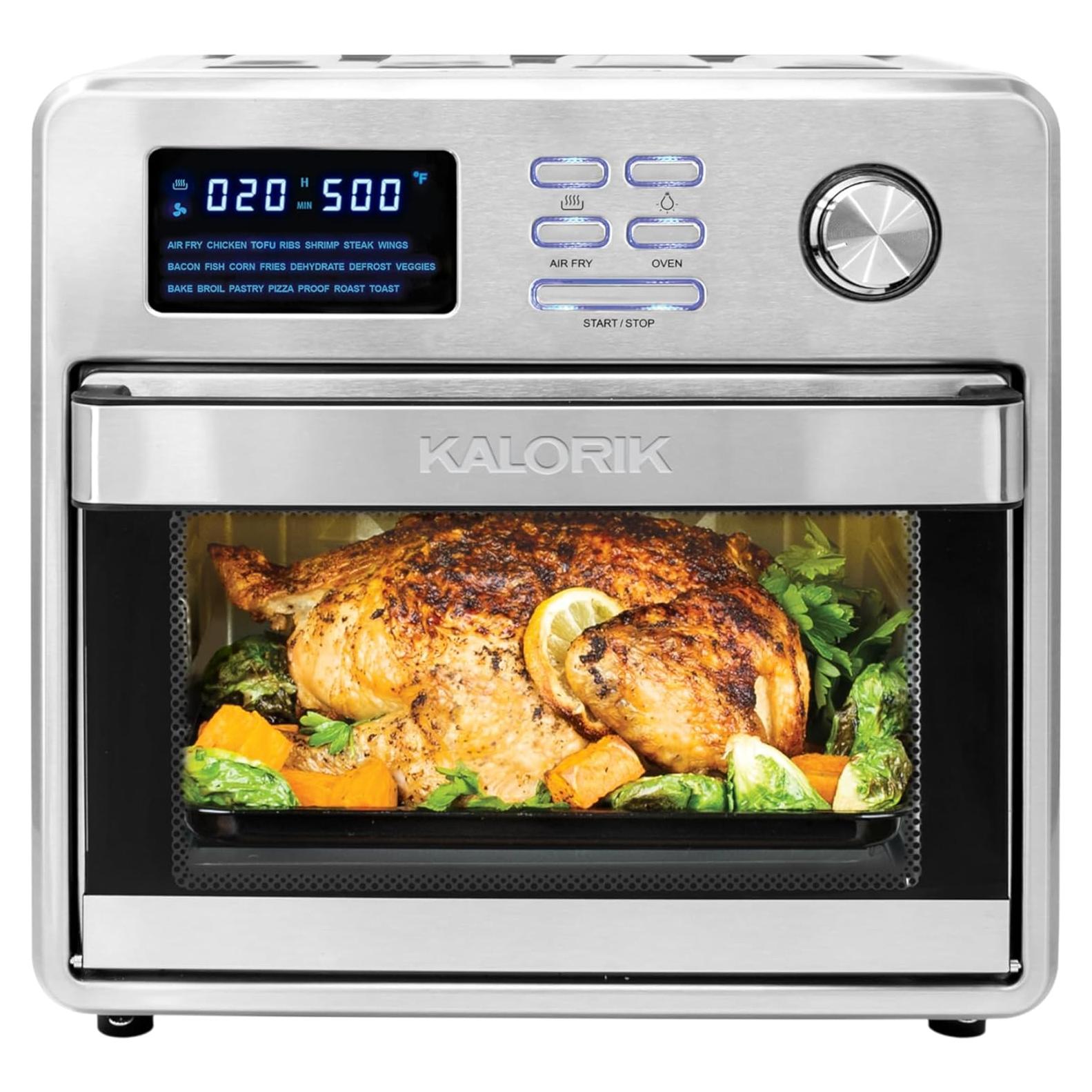 Horno de Aire Digital Kalorik MAXX 16 Cuartos Acero Inoxidable