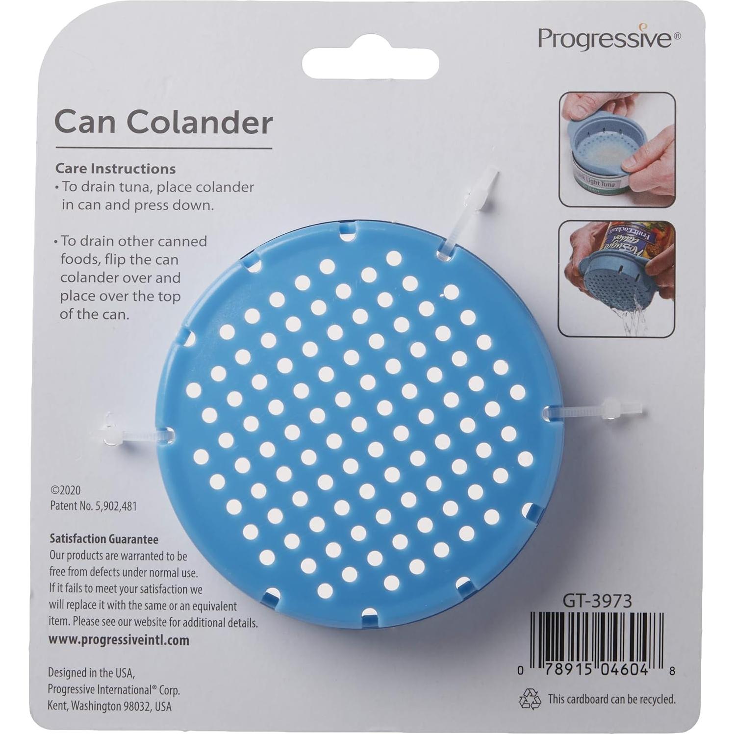 Colador de Lata de Mano Prepworks 11.4 cm Azul