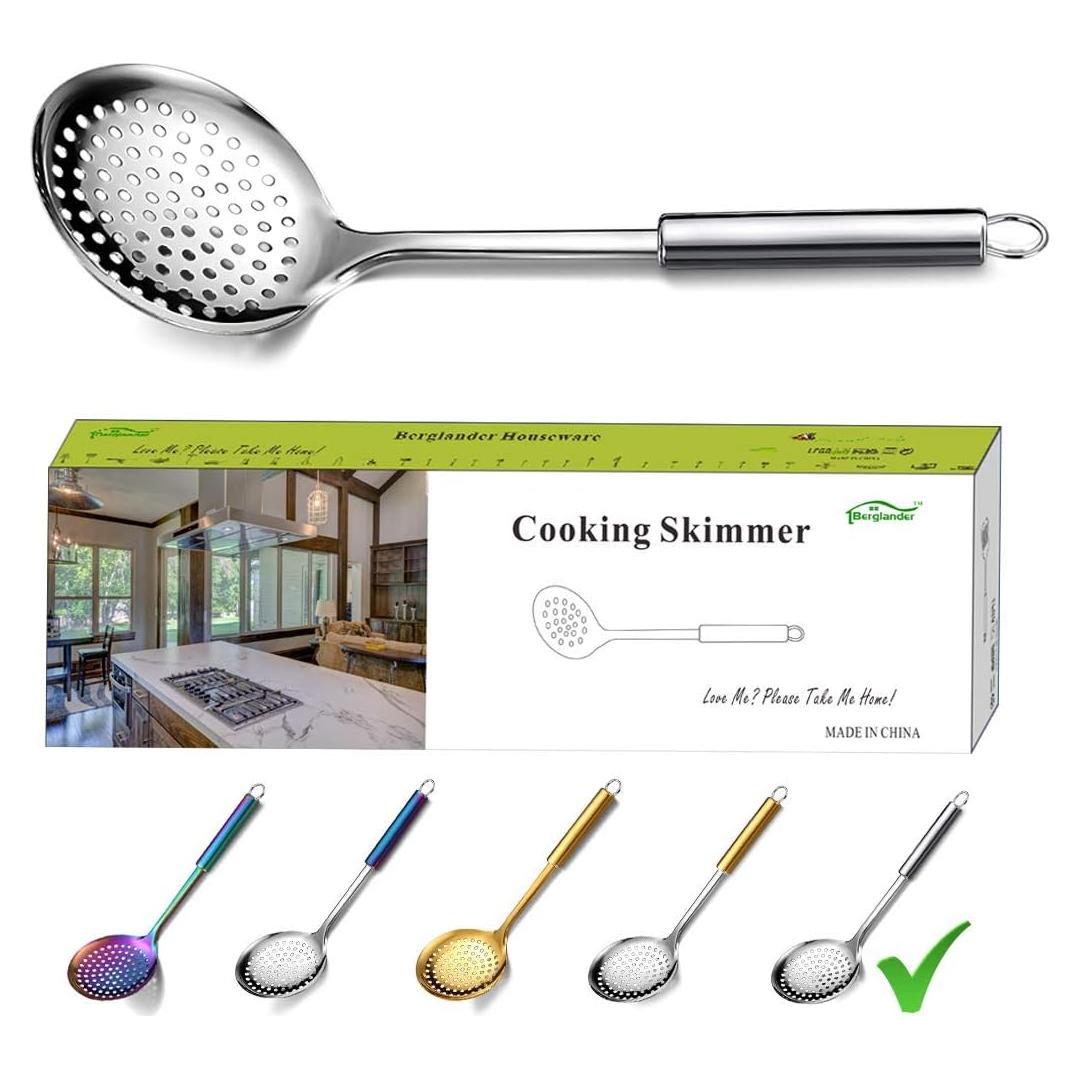 Colador de Acero Inoxidable Berglander - Cuchara Ranurada 32,69 cm