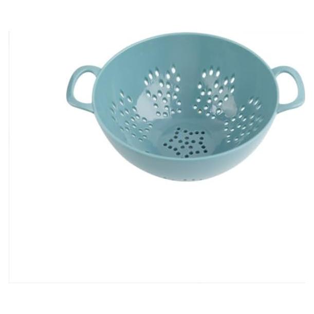 Colador Mini ASEANAO 15,24 cm Doble Mango Libre BPA Azul